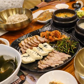 국내산 콩으로 매일 직접 만드는 손두부 한정식 맛집
